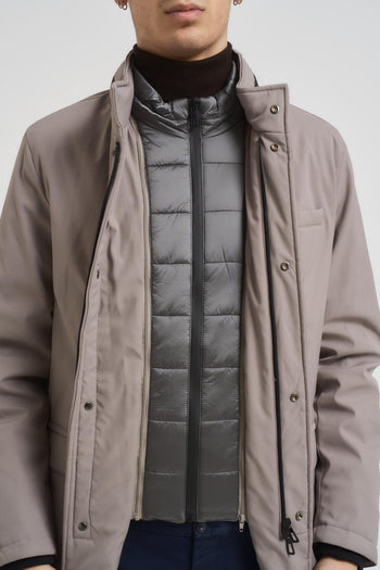 Giubbotto trench uomo grigio chiaro - 6