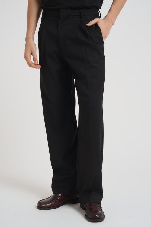 Pantalone uomo gamba dritta nero