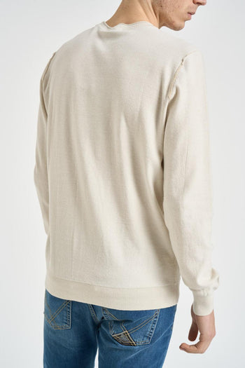 Maglia uomo girocollo ecru - 3