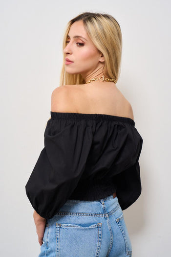 Top donna cropped nero - 4