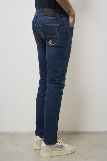 Jeans uomo skinny denim scuro - 5