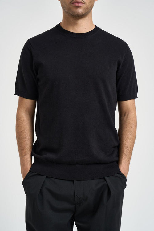 T-shirt uomo in maglia nera