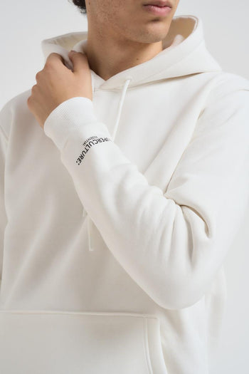 Felpa uomo con cappuccio bianca - 4