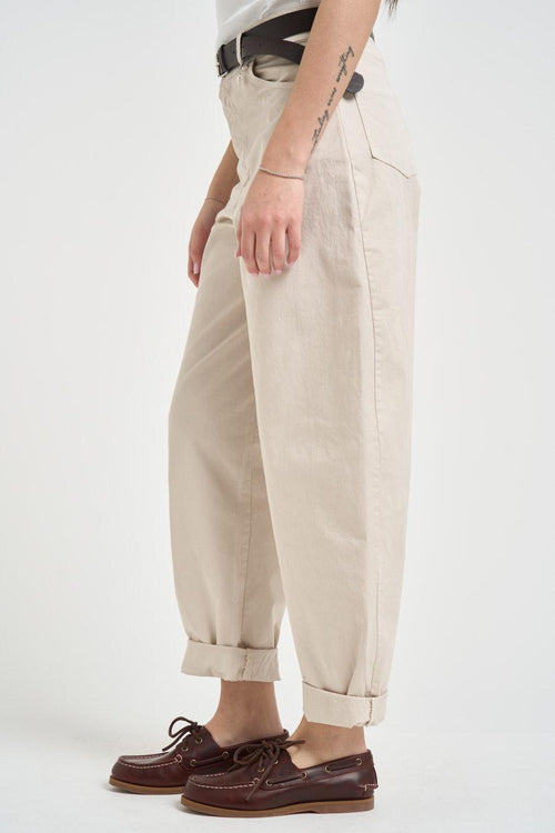 Pantalone donna balloon sabbia - 2