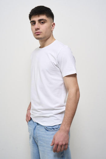 Men's white crew neck t-shirt - 3