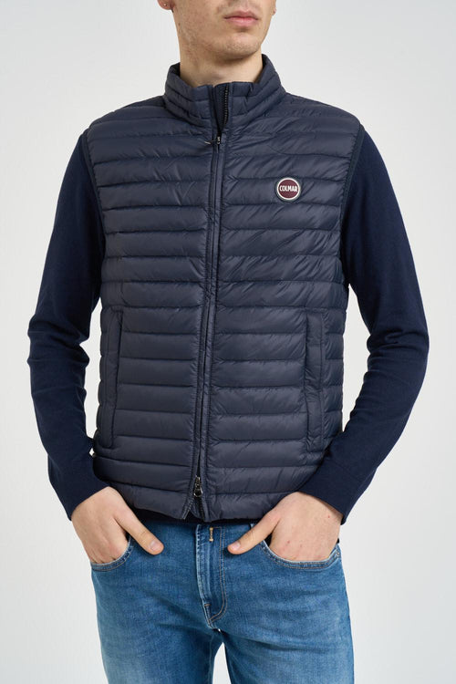 Gilet uomo piumino trapuntato blu