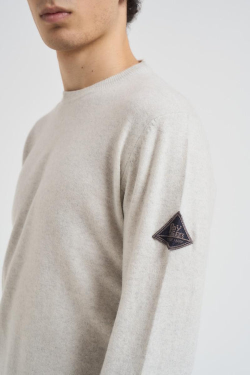 Maglia uomo girocollo grigio chiaro - 2