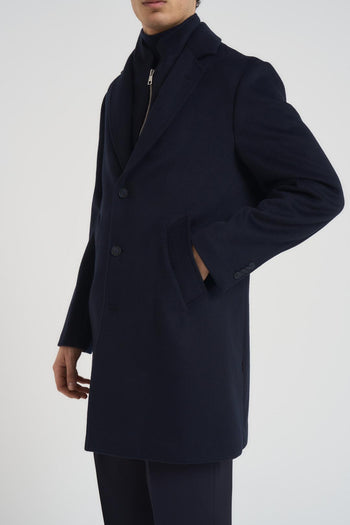 Cappotto uomo midi blu notte - 3