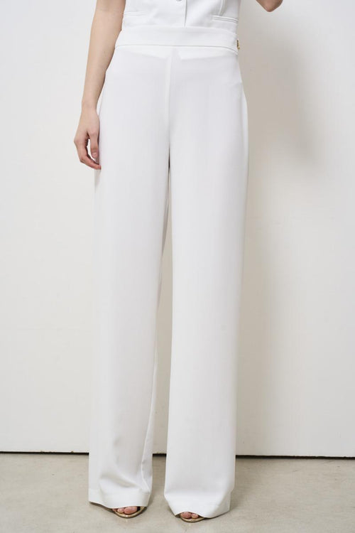 Pantalone donna bianco a palazzo