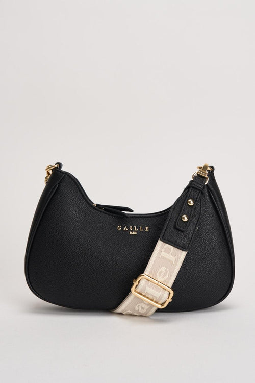 Borsa donna a tracolla in ecopelle nera