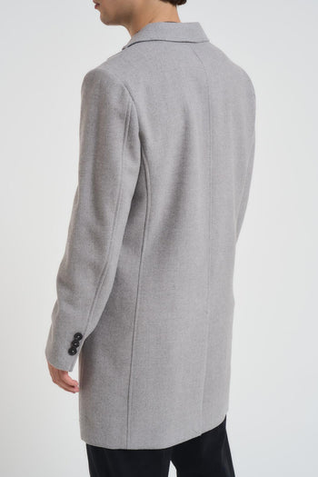 Cappotto uomo monopetto grigio chiaro - 5