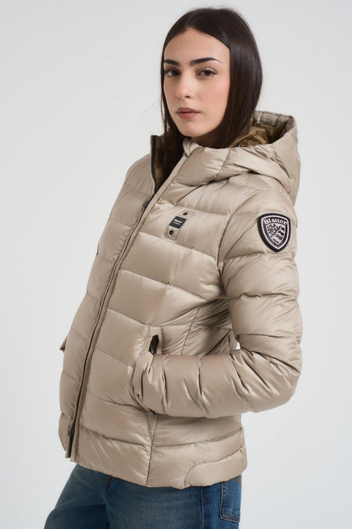 Piumino donna sfiancato beige - 2
