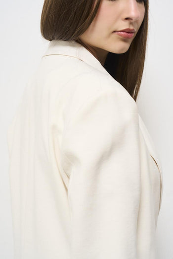 Women's single-breasted cream jacket - 6