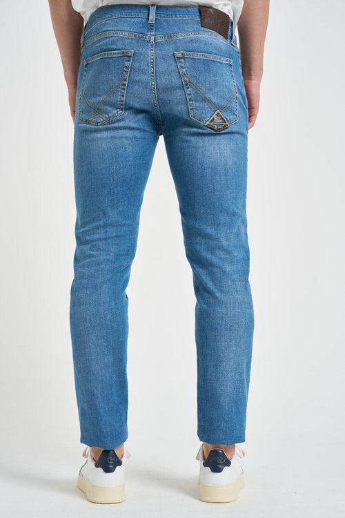 Jeans uomo skinny in denim chiaro - 2