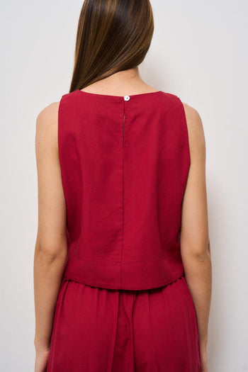 Completo abito donna rosso - 7