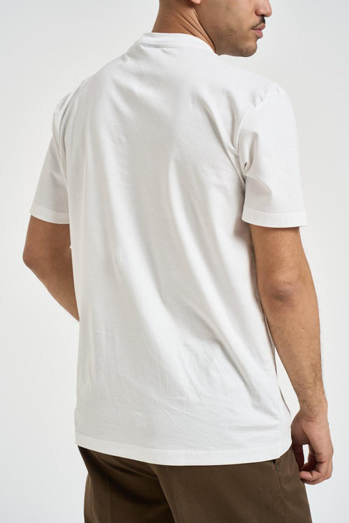 T-shirt uomo girocollo bianca - 2