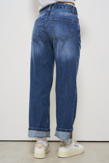 Jeans donna con risvolto - 3