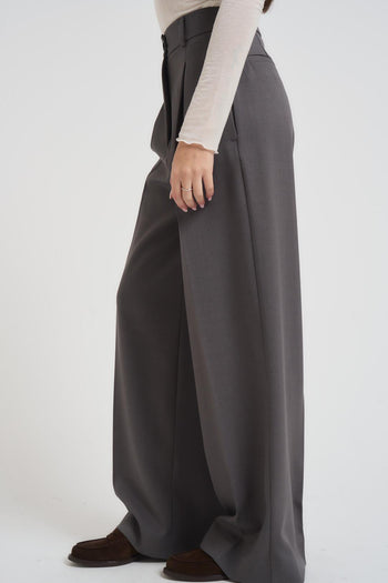 Pantalone donna a palazzo grigio - 3