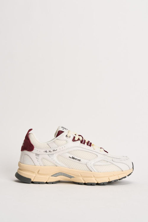 Sneakers donna Rerun bianca e bordeaux
