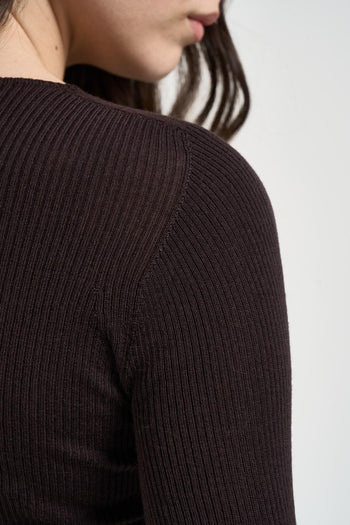 Maglia donna leggera marrone - 3