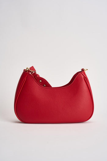 Borsa donna a tracolla in ecopelle rossa - 4