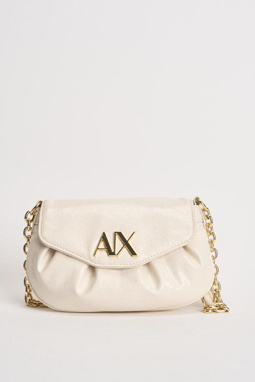 Borsa donna con logo panna - 1