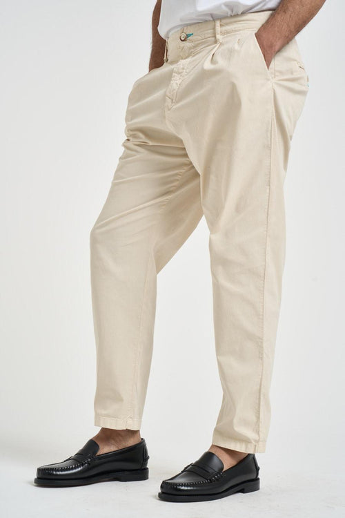 Pantalone uomo carrot fit panna - 2