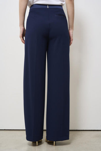 Pantalone donna gamba dritta blu - 4