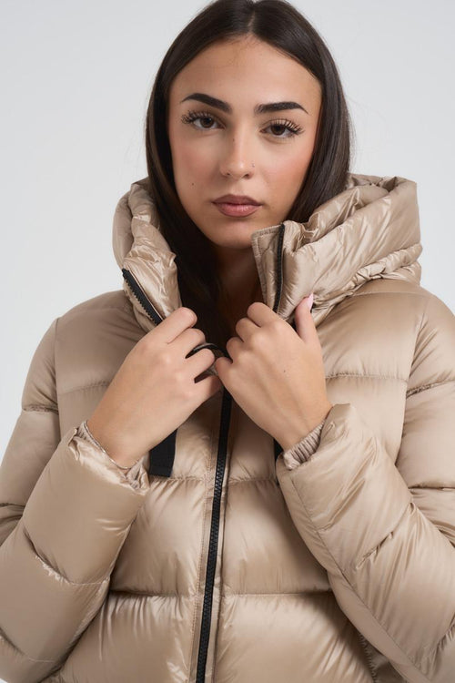 Piumino donna Roma beige