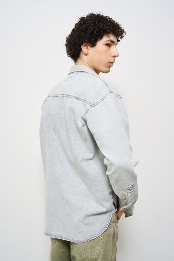 Giacca donna in denim grigio - 5