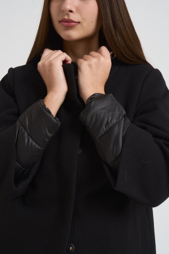 Giubbotto donna con pettorina rimovibile nero - 3