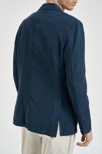 Giacca uomo in cotone blu - 5