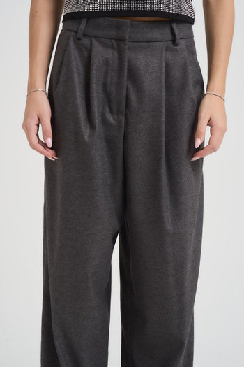 Pantalone donna a palazzo grigio - 5