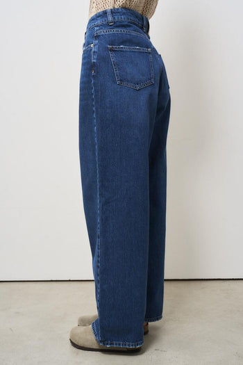 Jeans donna gamba dritta denim scuro - 3