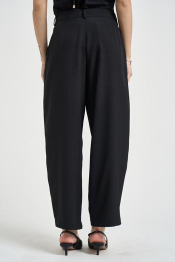 Pantalone donna balloon nero - 4