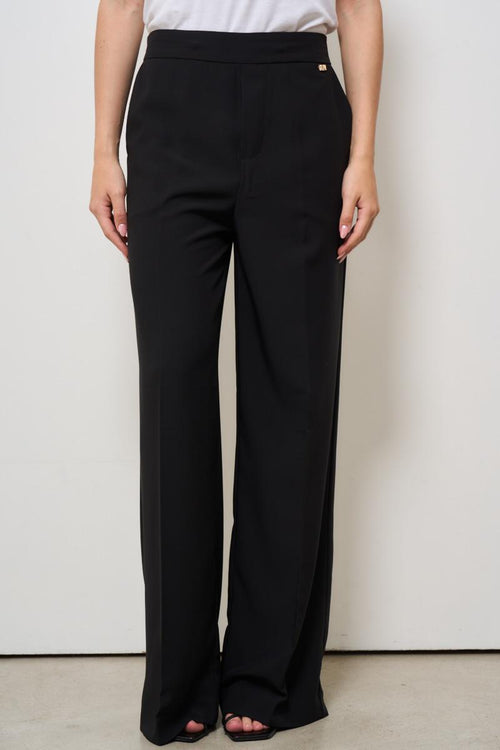 Pantalone donna gamba dritta nero - 2
