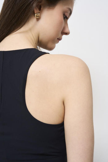 Abito donna lungo nero - 8