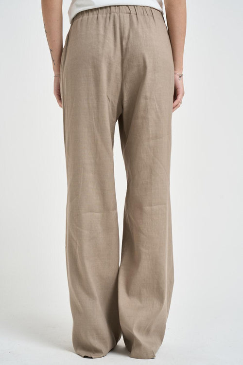 Pantalone donna a palazzo fango - 2