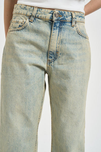 Jeans donna effetto vintage in denim - 5