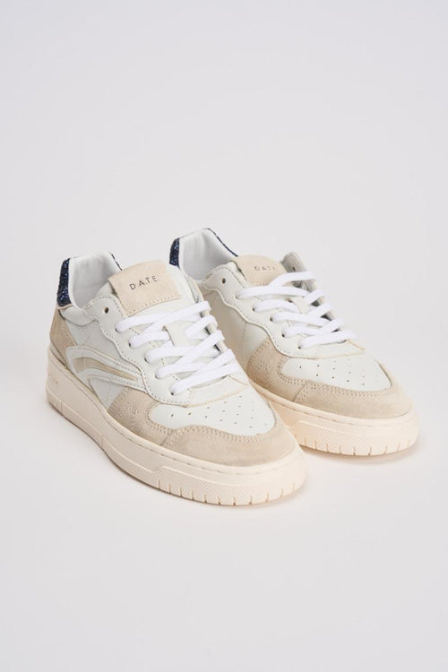 Sneakers donna Torneo beige e nere - 2