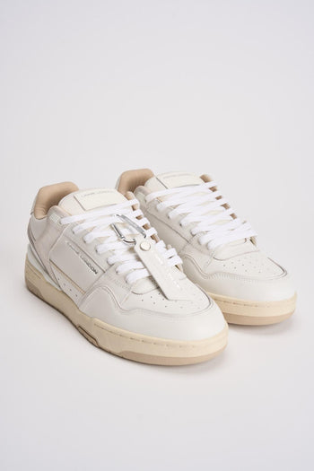 Sneakers uomo in pelle bianche - 3