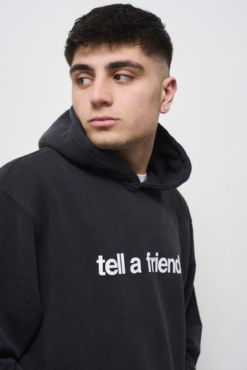 Men's black hoodie - 4