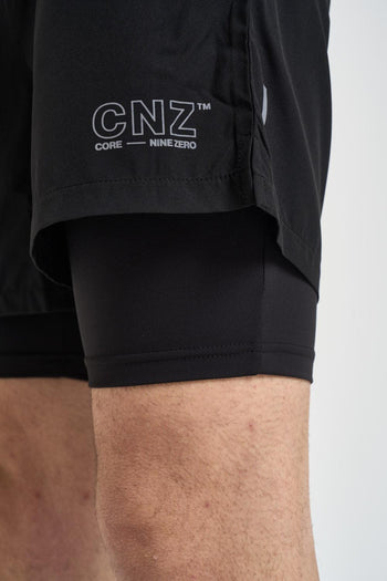 Bermuda uomo sportivo nero - 4