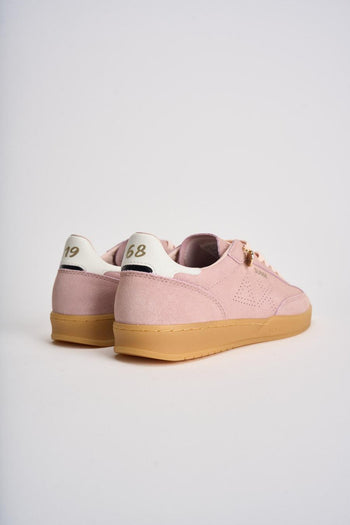 Sneakers donna in suede rosa - 7