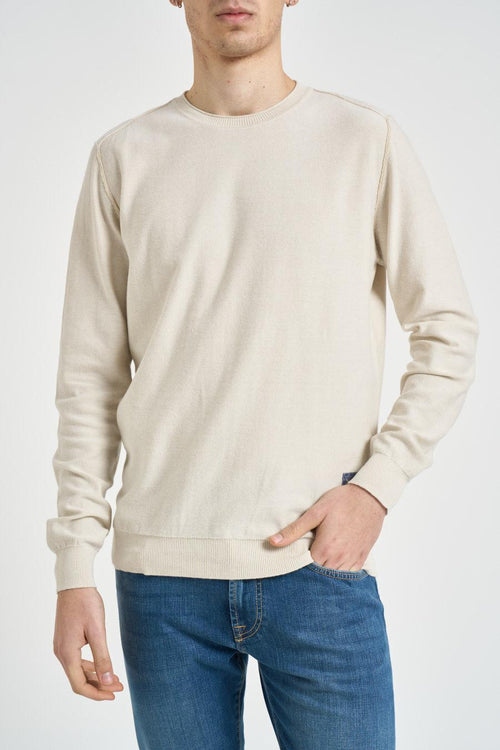 Maglia uomo girocollo ecru