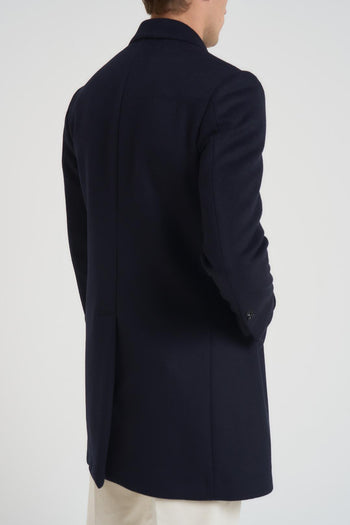 Cappotto uomo doppiopetto blu notte - 5
