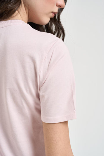 T-shirt donna con strass rosa - 4