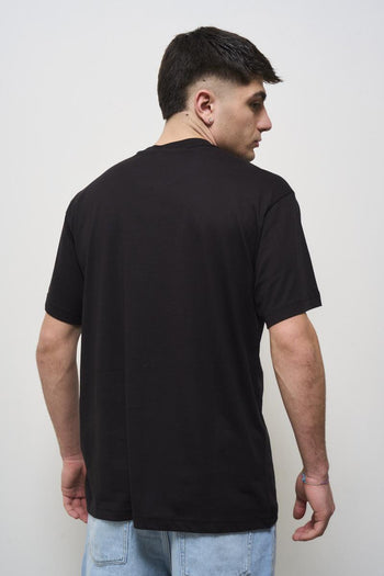 T-shirt uomo girocollo nera - 4