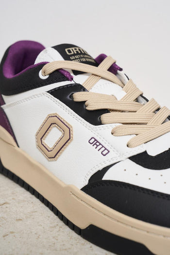 Sneakers uomo Eclipse bianca, viola e nera - 6