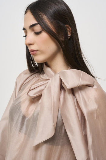 Camicia donna semitrasparente rosa - 4
